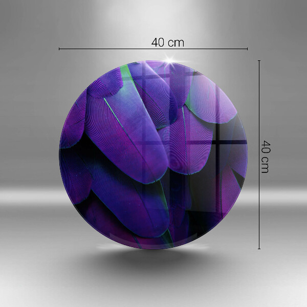 Krájecí prkénko skleněné Neonové peří