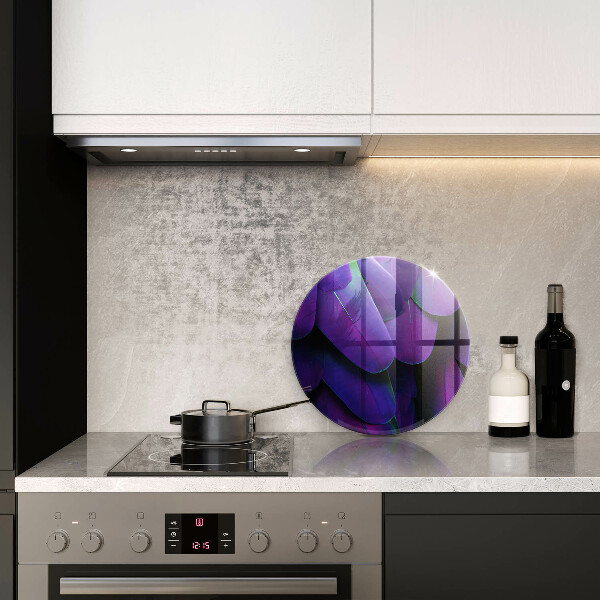 Krájecí prkénko skleněné Neonové peří