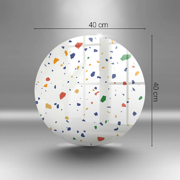 Skleněná deska do kuchyně Barevná kamenina