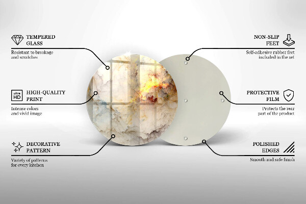 Skleněná deska do kuchyně Textura mramoru se zlatem
