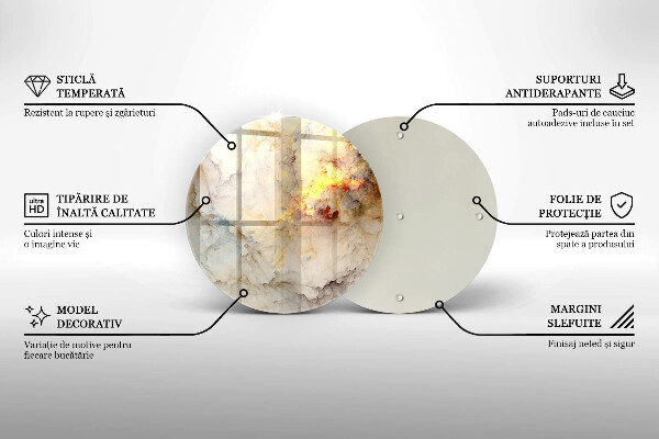 Skleněná deska do kuchyně Textura mramoru se zlatem