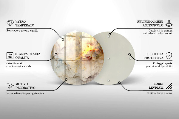 Skleněná deska do kuchyně Textura mramoru se zlatem