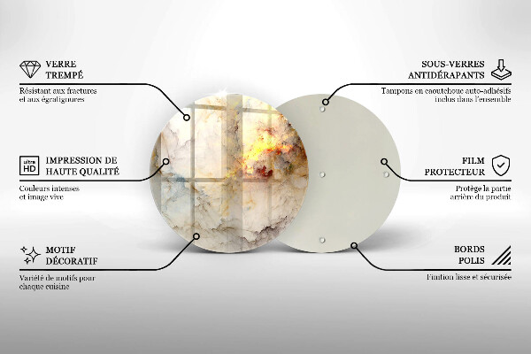 Skleněná deska do kuchyně Textura mramoru se zlatem