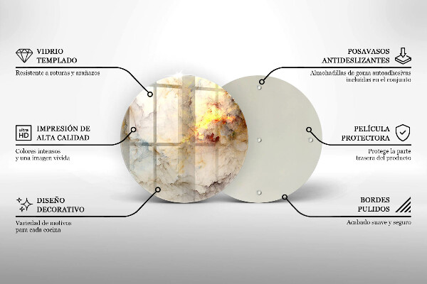 Skleněná deska do kuchyně Textura mramoru se zlatem