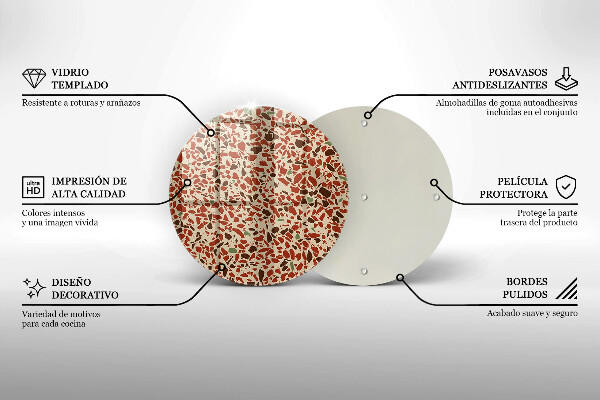 Skleněné krájecí prkénko Jemná kamenina