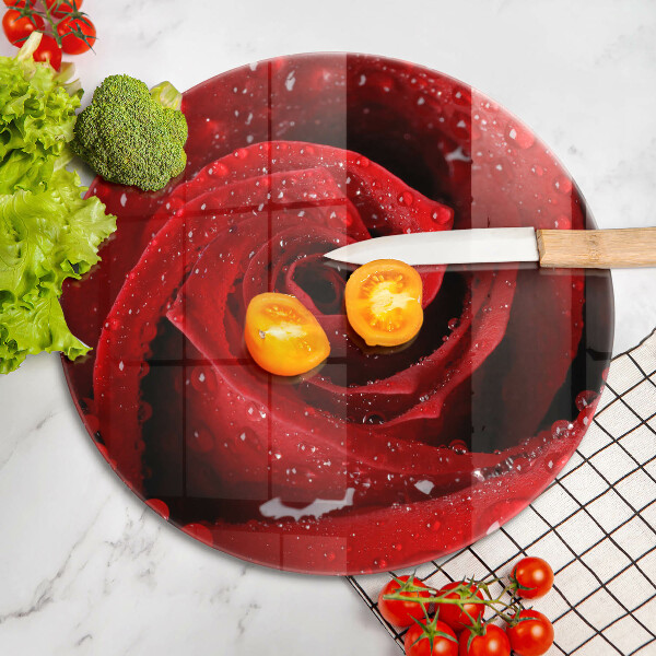 Skleněná deska do kuchyně Okvětní lístky růže