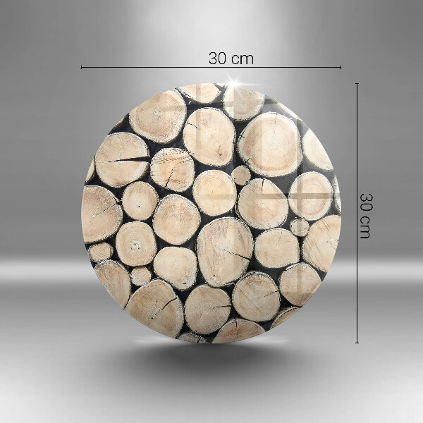 Skleněná deska do kuchyně Dřevěné kmeny stromů