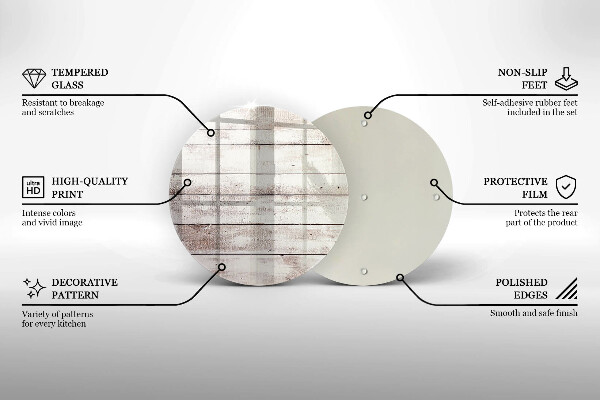 Skleněná deska do kuchyně Staré dřevěné desky
