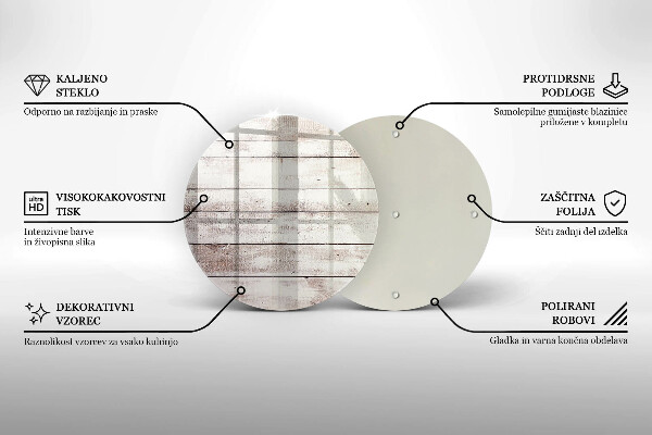 Skleněná deska do kuchyně Staré dřevěné desky