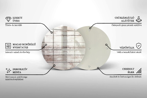 Skleněná deska do kuchyně Staré dřevěné desky