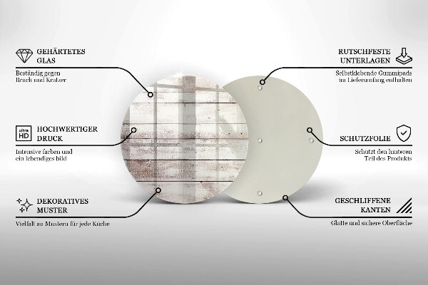 Skleněná deska do kuchyně Staré dřevěné desky