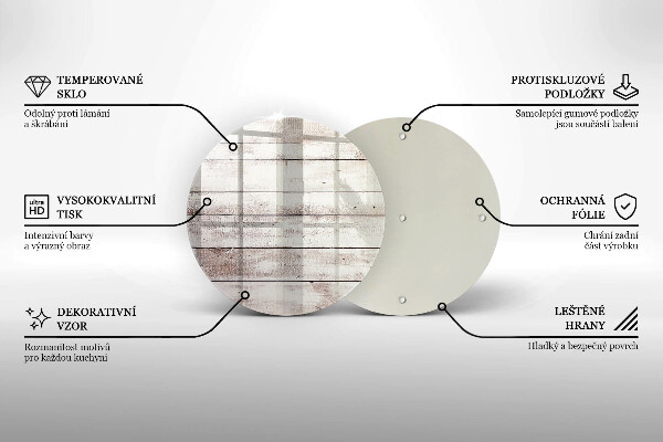 Skleněná deska do kuchyně Staré dřevěné desky