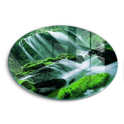 Krájecí prkénko skleněné Divoký vodopád v džungli