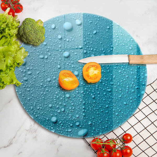 Skleněná deska do kuchyně Kapky vody