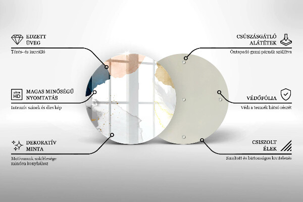 Skleněná deska do kuchyně Abstraktní skvrny