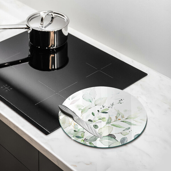 Skleněná deska do kuchyně Akvarel rostliny