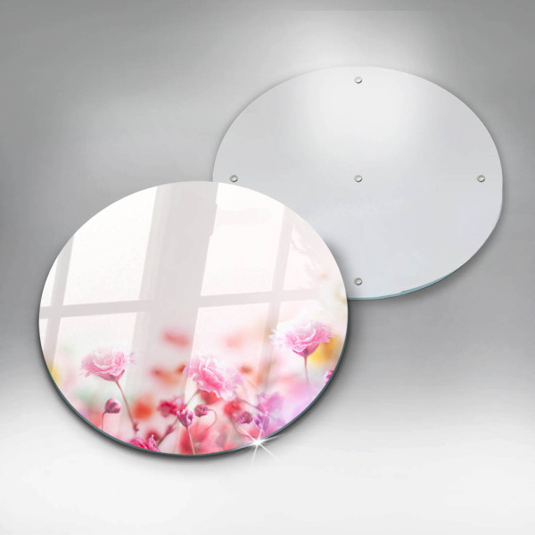 Skleněná deska do kuchyně Květinová louka