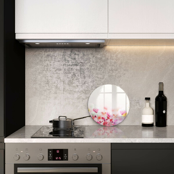 Skleněná deska do kuchyně Květinová louka