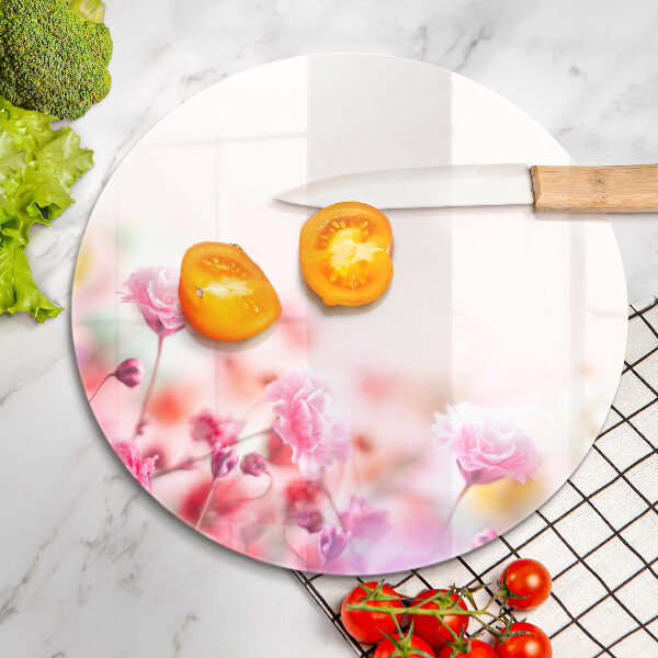 Skleněná deska do kuchyně Květinová louka