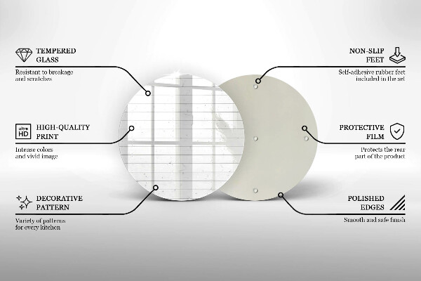 Skleněná deska do kuchyně Moderní světlé desky
