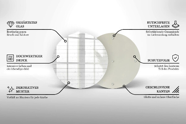 Skleněná deska do kuchyně Moderní světlé desky