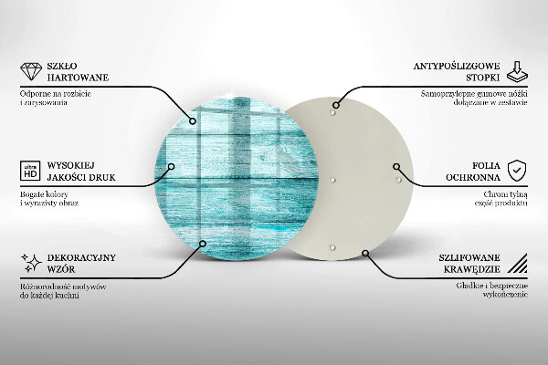 Skleněná deska do kuchyně Vintage dřevěné desky
