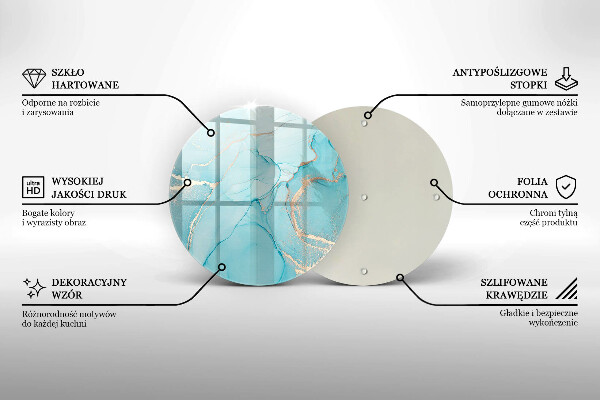 Skleněná deska do kuchyně Kamenná abstrakce
