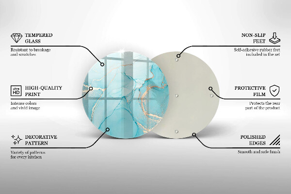 Skleněná deska do kuchyně Kamenná abstrakce