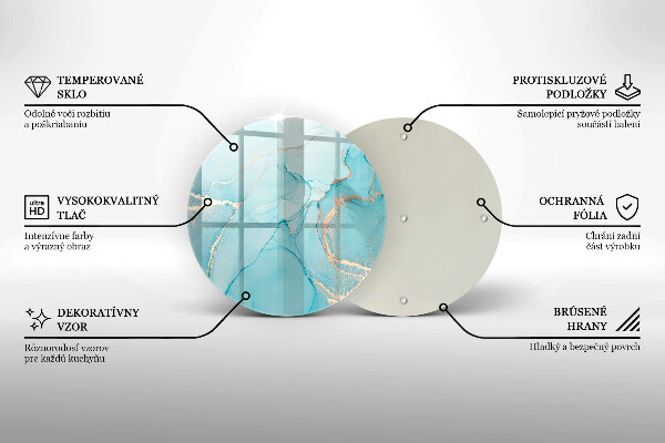 Skleněná deska do kuchyně Kamenná abstrakce