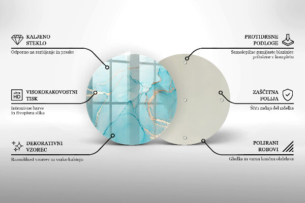 Skleněná deska do kuchyně Kamenná abstrakce
