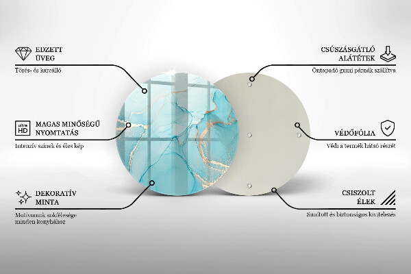 Skleněná deska do kuchyně Kamenná abstrakce