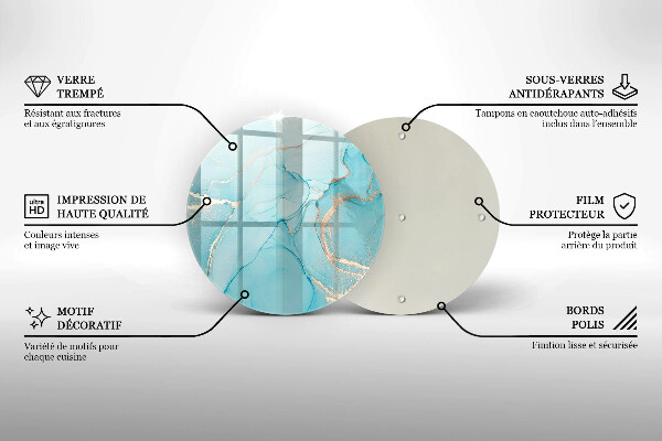 Skleněná deska do kuchyně Kamenná abstrakce