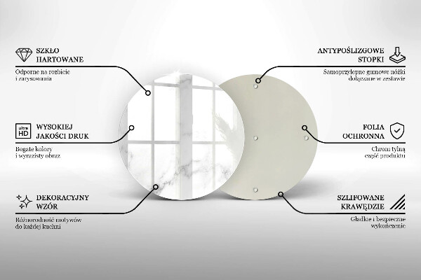 Skleněná deska do kuchyně Moderní mramor