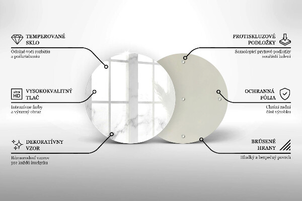 Skleněná deska do kuchyně Moderní mramor