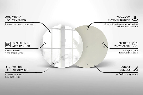 Skleněná deska do kuchyně Moderní mramor