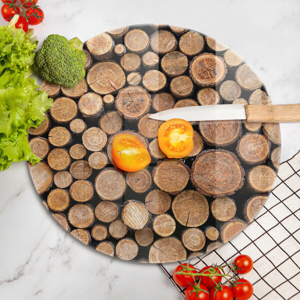 Skleněná deska do kuchyně Kmeny stromů