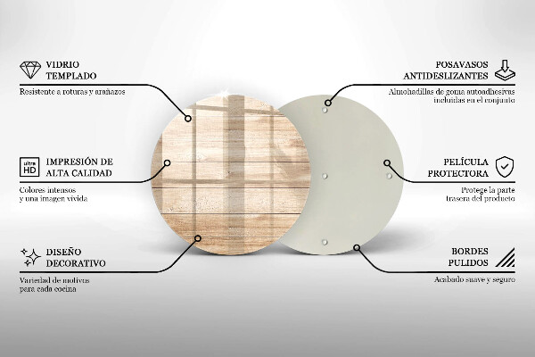 Skleněná deska do kuchyně Dřevěná prkna