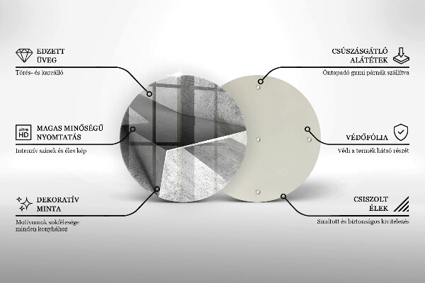 Skleněná deska do kuchyně Konkrétní abstrakce