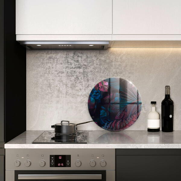 Skleněná deska do kuchyně Temná džungle