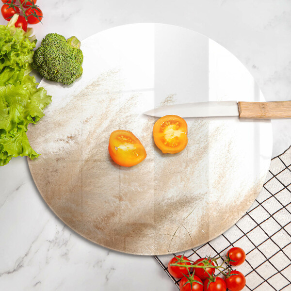 Skleněná deska do kuchyně Pampová tráva