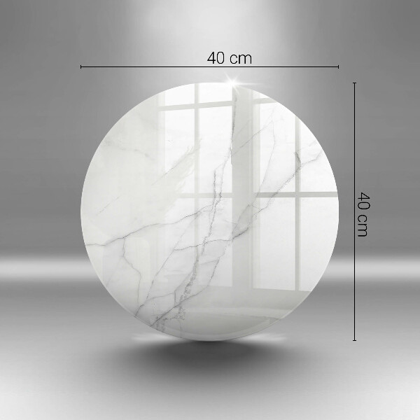 Skleněná deska do kuchyně Jemný bílý mramor