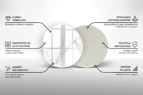 Skleněná deska do kuchyně Jemný bílý mramor