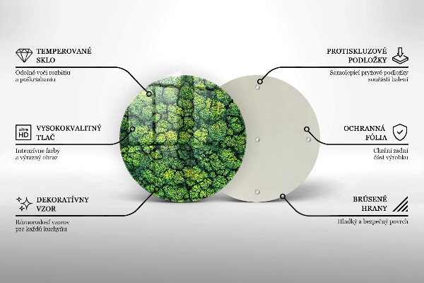 Skleněná deska do kuchyně Přírodní mechová rostlina