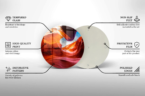 Skleněná deska do kuchyně Skalní krajina kaňonu