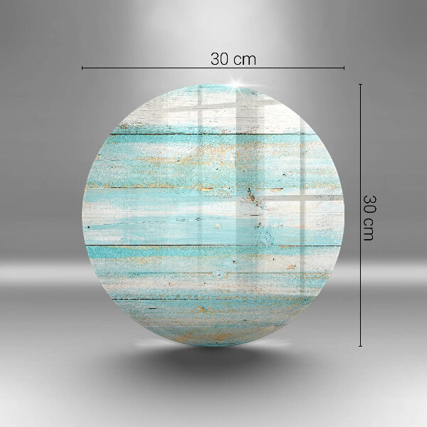 Skleněná deska do kuchyně Vintage dřevěné desky