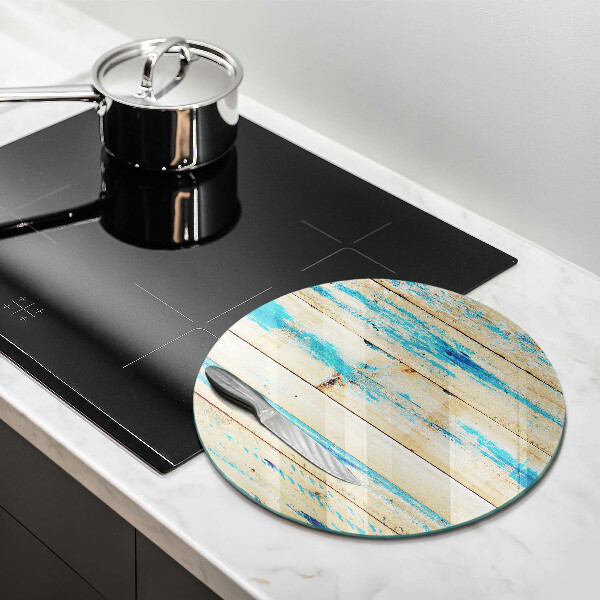 Skleněná deska do kuchyně Retro dřevěné desky