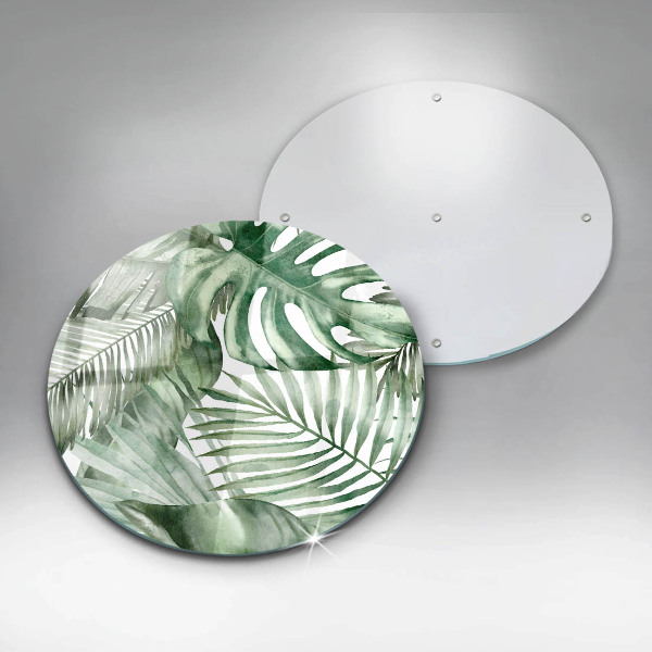 Krájecí prkénko skleněné Malované listy