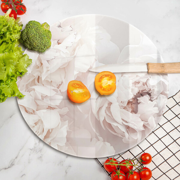 Skleněná deska do kuchyně Pastelové pivoňky