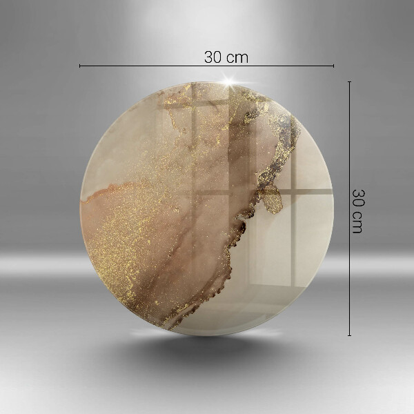 Skleněná deska do kuchyně Zlatá abstrakce