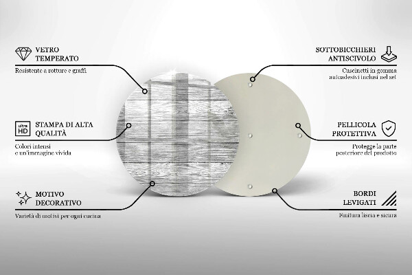 Skleněná deska do kuchyně Staré dřevěné desky
